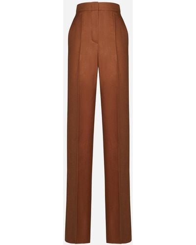 Max Mara Hangar Linen Pants - Brown
