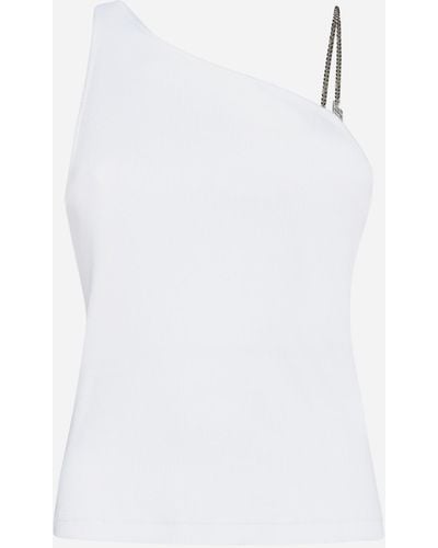 Givenchy 4g Chain Strap Cotton Top - White