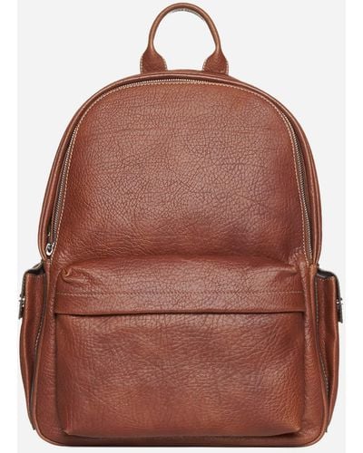 Brunello Cucinelli Leather Backpack - Red