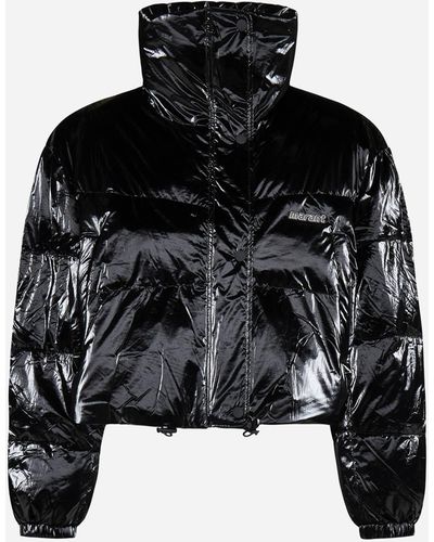 Isabel Marant Telia Quilted Nylon Cropped Down Jacket - Black
