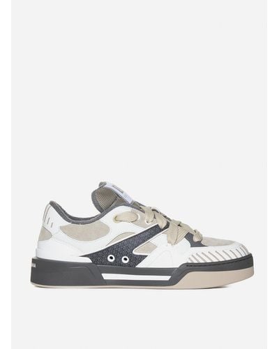 Dolce & Gabbana New Roma Panelled Trainers - White