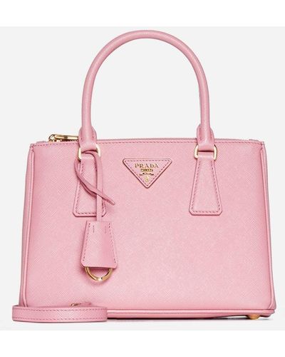 Prada Galleria Small Saffiano Leather Bag - Pink