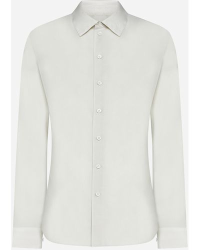 Lemaire Cotton And Silk Shirt - White