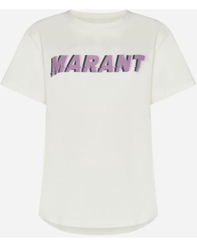 Isabel Marant Edwige Logo Cotton T-shirt - White