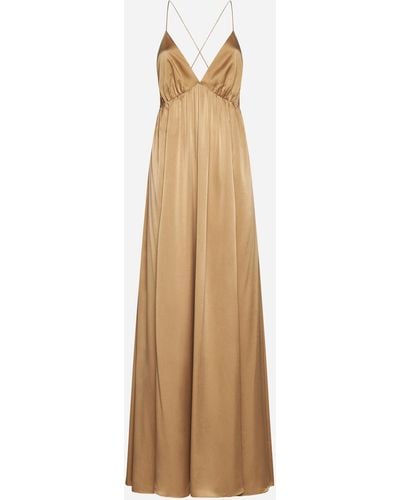 Zimmermann Silk Long Slip Dress - Natural