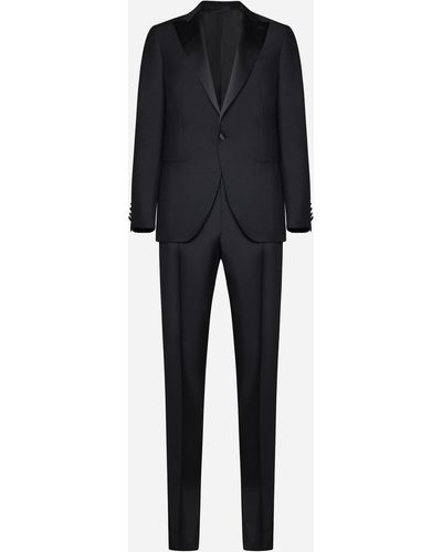 Caruso Norma Wool And Mohair Tuxedo - Black