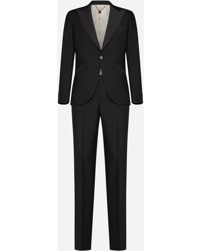Maurizio Miri Wool And Mohair Suit - Black