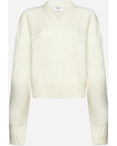 Filippa K Alpaca And Wool Blend Sweater - White