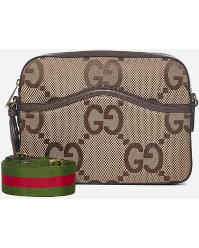 Gucci GG Jumbo Fabric Shoulder Bag - Brown