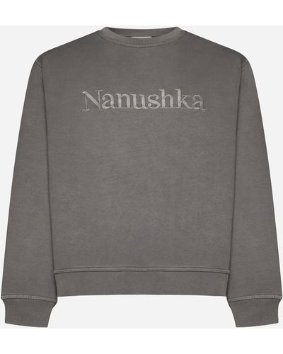 Nanushka ‘Mart’ Sweatshirt With Logo - Grey