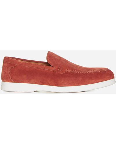 Doucal's Adler Suede Loafers - Red
