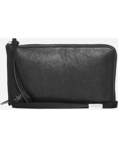 Ann Demeulemeester Brian Large Leather Wallet - Black