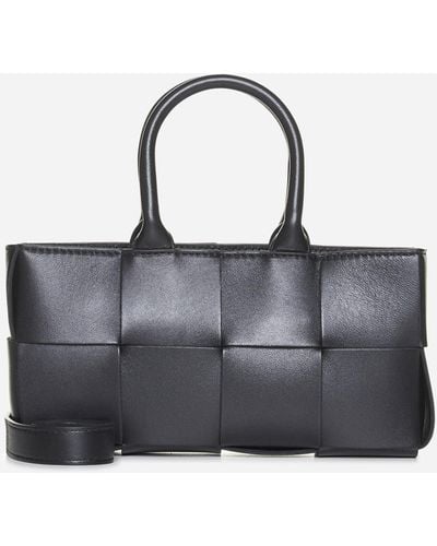 Bottega Veneta East-west Arco Tote Mini Nappa Leather Bag - Black