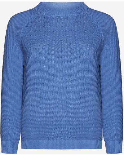 Weekend by Maxmara Linz Cotton Sweater - Blue