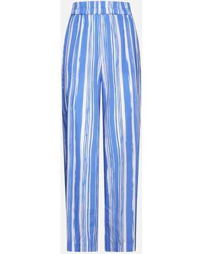 Baum und Pferdgarten Nala Striped Silk Trousers - Blue