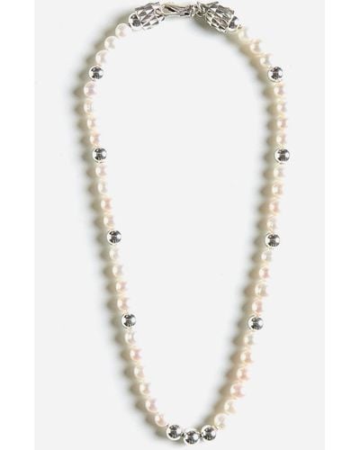 Emanuele Bicocchi Pearls Necklace - White