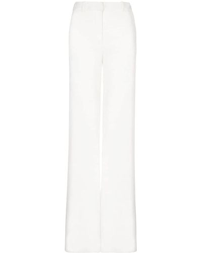 Balmain Pantaloni Svasati - Bianco