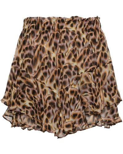 Isabel Marant Flounced Shorts - Brown