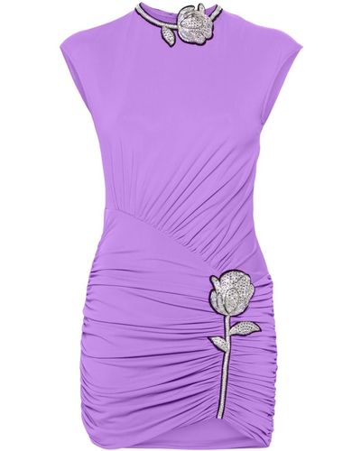 David Koma Dress In Jersey - Purple
