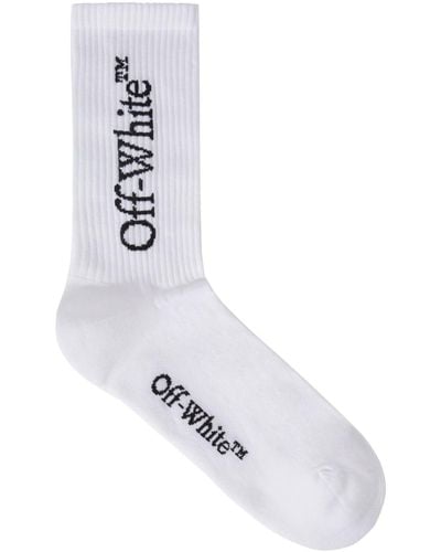 Off-White c/o Virgil Abloh White/black Cotton Sports Socks