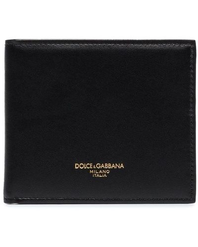 Dolce & Gabbana Logo-print Folding Wallet - Black