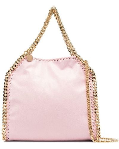 Stella McCartney And Golden Mini Falabella Tote Bag - Pink