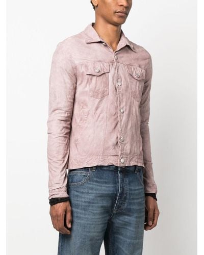 Giorgio Brato Leather Jacket - Pink