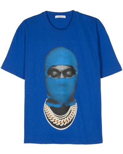ih nom uh nit Printed T-shirt - Blue