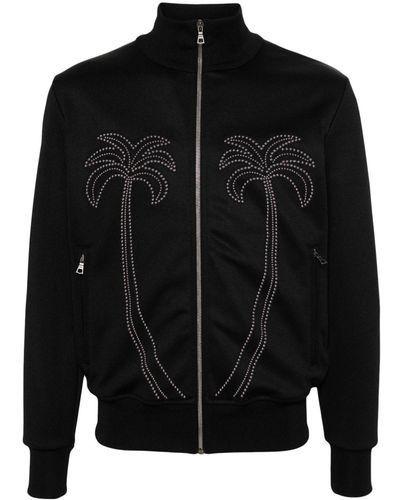 Palm Angels Studded Sweatshirt - Black