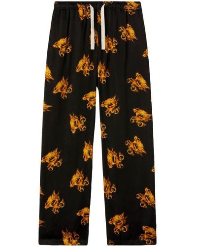 Palm Angels 'burning' Trousers - Black