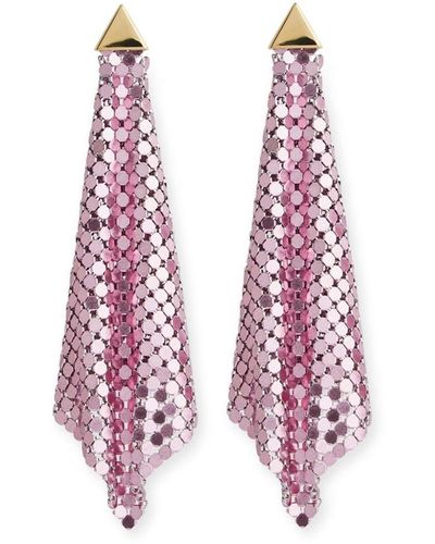 Rabanne Mesh Earrings - Pink