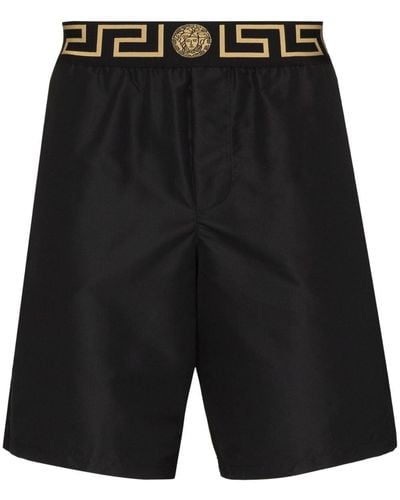 Versace Shorts Mare Logo - Black