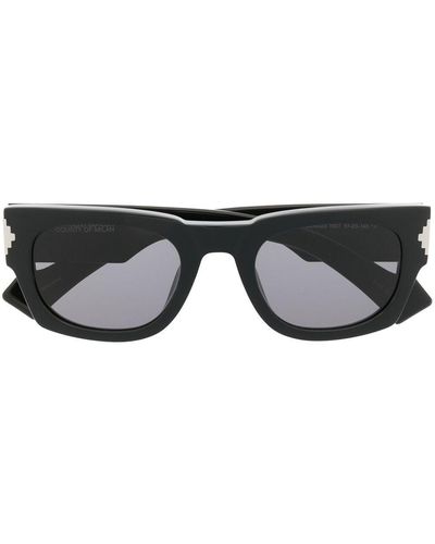 Marcelo Burlon Calafate Rectangle-frame Sunglasses - Black