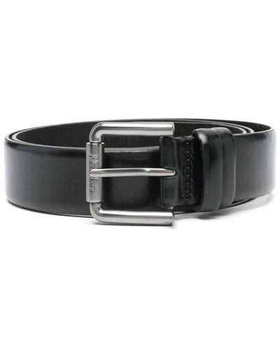 Max Mara Polished Leather Belt - Black