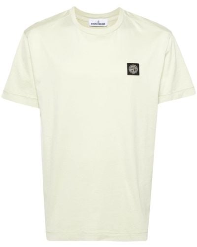 Stone Island T-Shirt Logo - White