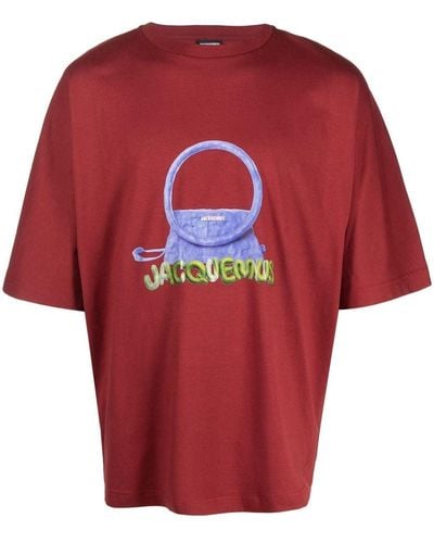 Jacquemus T-shirt 'Sac Rond' - Rosso