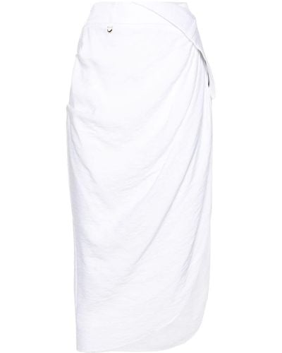 Jacquemus Draped Skirt - White