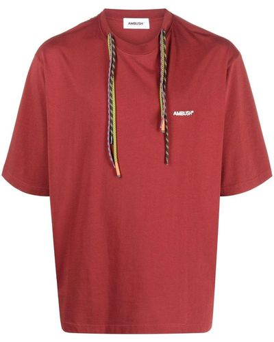 Ambush Logo-print Short-sleeve T-shirt - Red