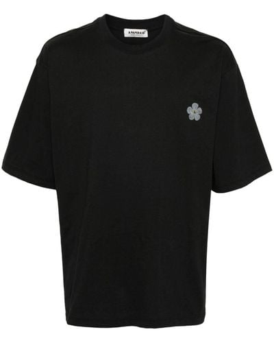 A PAPER KID Printed T-shirt - Black