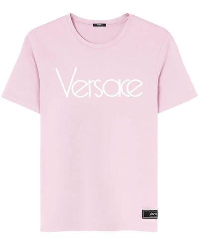 Versace T-shirt With Logo - Pink
