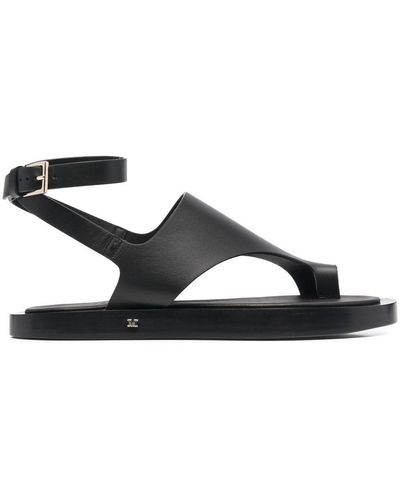 Max Mara Leather Sandals - Black