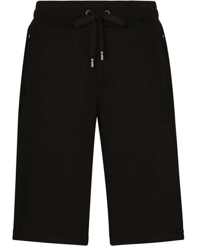 Dolce & Gabbana Shorts sportivi con logo - Nero