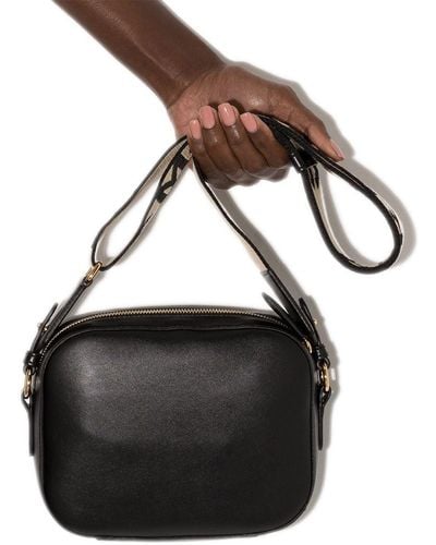 Stella McCartney Borsa a tracolla con logo Stella mini - Nero