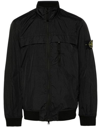 Stone Island 41022 Garment Dyed Crinkle Reps R-ny - Black