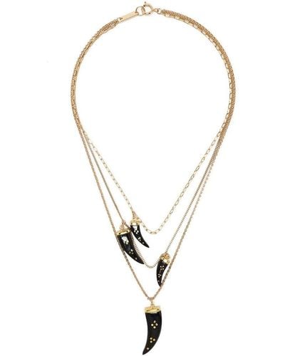 Isabel Marant Multi Chain Necklace - Black