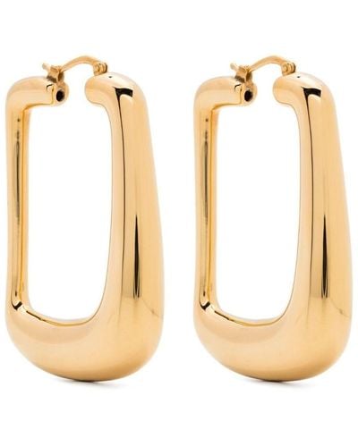 Jacquemus Les Boucles Ovalo Earrings - Metallic