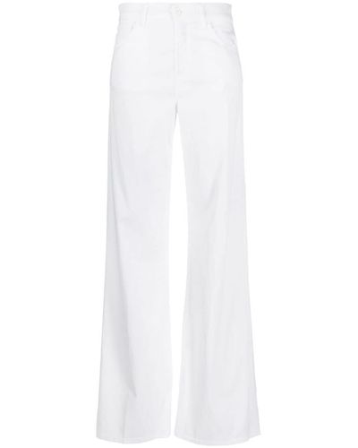 Dondup Wide-leg Trousers - White
