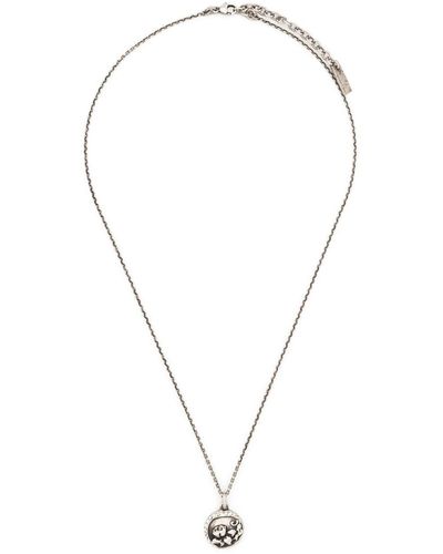 Saint Laurent Pendant Necklace - Metallic