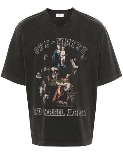 Off-White c/o Virgil Abloh 'mary Skate' T-shirt - Black