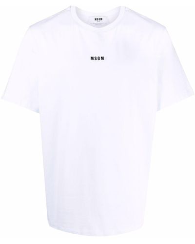 MSGM T-Shirt Stampa - Bianco